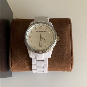 Michael Kors White/Silver Watch